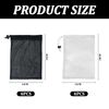 8 Pieces Drawstring Mesh Bag, Polyester Mesh Bag, Portable Storage Bag, Laundry Mesh Bag, Large Capacity Storage Bag