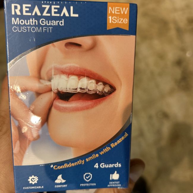 Reazeal Mouth Guard New One Size Custom Fit 4 Guards