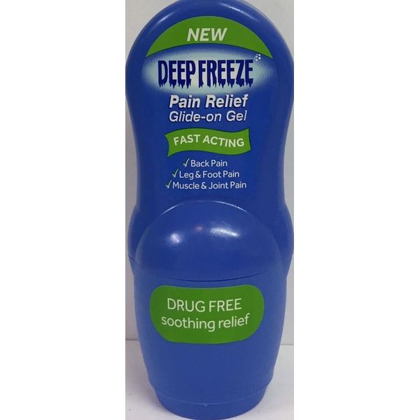 Three Packs of Deep Freeze Pain Relief Glide On Gel 50g