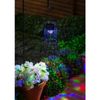 Evergreen Solar Multicolor Lantern with Metal Collapsible Frame, Geometric