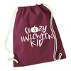Flox Creative Maroon Drawstring Bag Crazy Halloween Kid