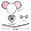 Mouse Costume Accessory Set- Mouse Ears Headband Tail Nose and Bow Tie Set…