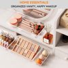 8 Pack Plastic Drawer Organizers, Stackable Storage Bins for Kitchen, Bathroom
