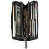 Zonard Comodo Long Wallet with Round Zipper, 3. Dark Brown