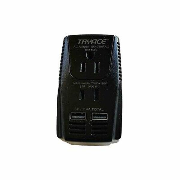 Travel Power Adapter Converter Combo 2000W Voltage Converter 220V to 110V Tryace