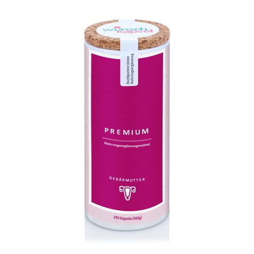 Uterus Premium Dietary Supplement from the German Desired Capsule Manufactory. With Unique Ingredients. Micronutrients for the Uterus with Optimal Bioavailability