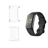 HOMTERN [3-Pack] Cases Designed for Fitbit Charge 6 / Charge 5, Soft TPU Lightweight Shell Drop-proof Scratch-Proof Flexible Screen Full Covered Protective Case,3-Pack Clear