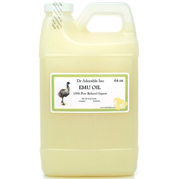 64 OZ/HALF GALLON ORGANIC EMU OIL PURE 