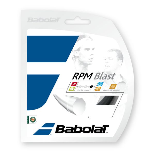 Babolat RPM Blast 17-Gauge Tennis String (Black)