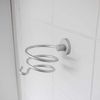 Wall Mounted Hair Dryer Holder - Silver-Tone - by Trixes