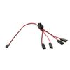 Abrasion Resistant RC Crawler 4 Way LED Light On/Off Controller Switch Y Wire Split Cable for TRX-4 SCX10 1/10 Accessories