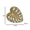 Melody Maison Gold Monstera Leaf Drawer Knob - 5.2cm x 6cm