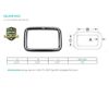 4 Pcs Stainless Steel 304 Mil Spec 5/16"x3" Rectangular Ring Rectangle Link