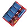 4 Channel Relay Module, 4 Channel Relay Board 5V Relay Module with Optocoupler High & Low Trigger Module for 5V/12V/24V(5V)