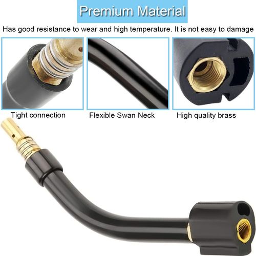 EATBALE 15AK Flexible Swan Neck Welding Gun Torch Neck Welding Gun accessories for MB15 15AK MIG/MAG Welding Torch with Wrench (1Pcs)