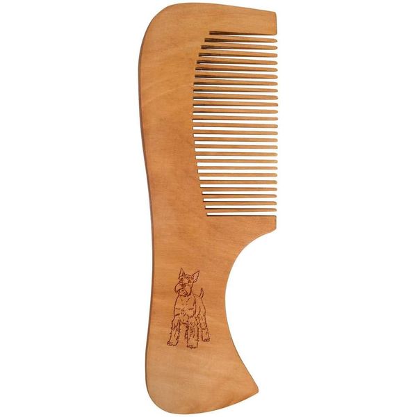 'Schnauzer Dog' Wooden Comb (HA00053435)