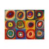 Spiffing Prints Wassily Kandinsky - Squares with Concentric Circles 1913 - Small - Matte - Framed