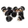 sourcing map 10 PCS 5.5mm x 2.1mm DC Power Jack Socket 3 Pin Panel Mount Connector