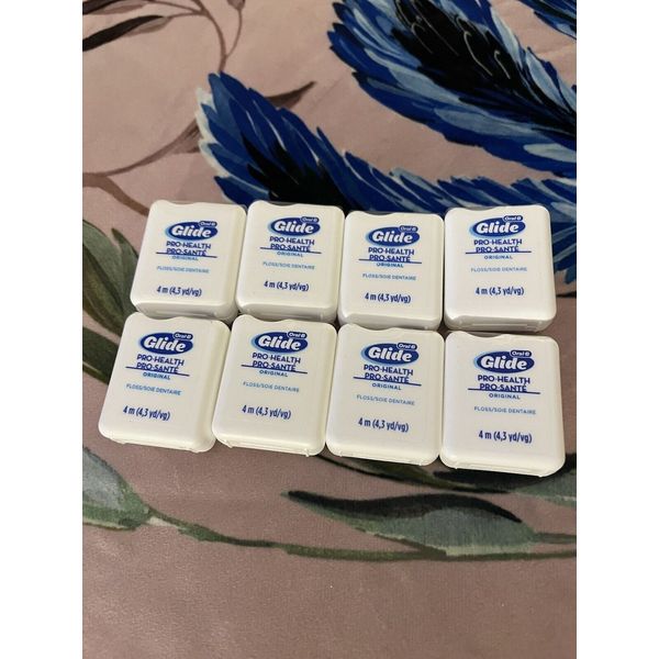 Oral B Glide Pro-health Original Lot Of 8 Dental Floss 4m