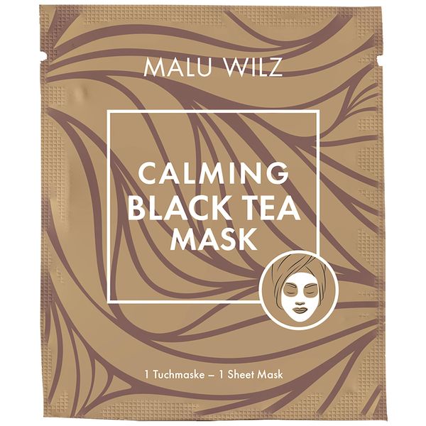 Malu Wilz Calming Black Tea Mask I Beruhigende Feuchtigkeits Gesichtsmaske I Gesichtspflege gegen irritierte Haut mit Hyaluronsäure & schwarzem Tee