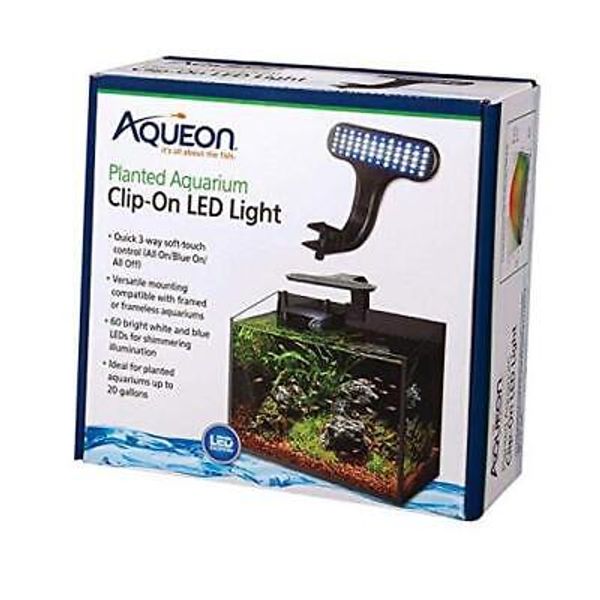 Clip-On LED Aquarium Fish Tank Light for Planted Growing Plants for Up To 20