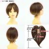Priscilla ST-005 Gray Hair Parting Type 3A Dark Brown