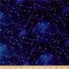 In Space Constellations Royal, Fabric by the Yard