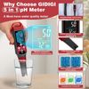 Digital Pool Salt Tester & pH Meter Water Quality Tester with Color Screen fo...