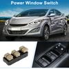 A ABSOPRO Power Window Switch Front Left Driver Side Window Control Switch for Hyundai Elantra 2012-2016 Black Beige