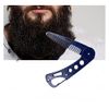 Stainless Steel Folding Beard Comb, Anti-static Beard for Men Grooming & Combing Hair Beards Mustaches, Beards and Mustaches Styling Pocket Comb, Men's Beard & Moustache Combs