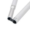 70cm White Cane, Aluminum Folding Cane for The Blind,Folds Down 3 Sections, with 2 Tips (Black Handle)