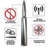 5.5" CNC BULLET ANTENNA SILVER FOR DODGE RAM 1500 2500 3500