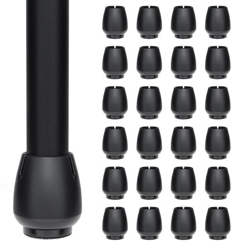 LEIFENY 24PCS Extra Small Rubber Chair Leg Floor Protectors(0.6"-0.7"), Felt Furniture Leg Cap Covers, Protect Floors from Scratches and Reduce Noise