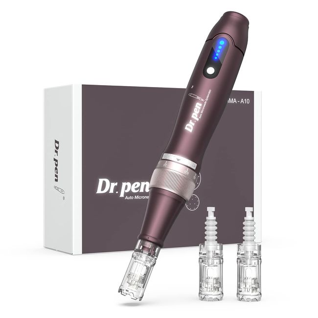 Dr.pen A10 Wireless Derma Pen for Face Body Skincare Tool Kit Professional Microneedling Pen with 10pcs 36pin Cartridges