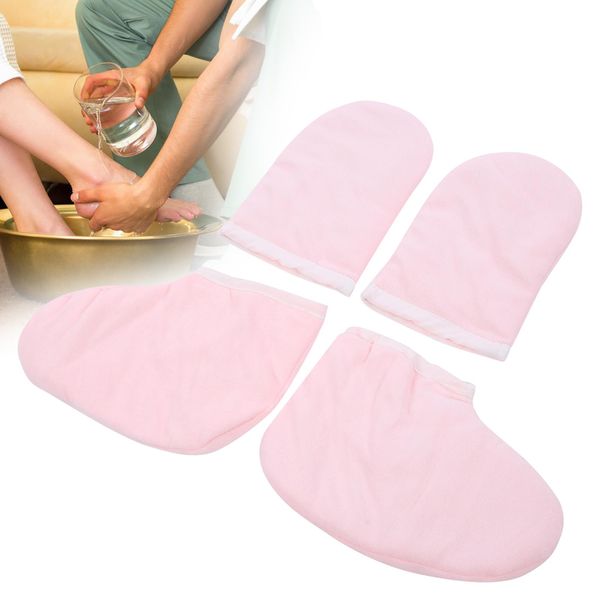 Paraffin Wax Bath Gloves Booties Keep Hands and Feet Warm, Easy to Use with Paraffin Wax Heater, for Beauty Salons or Home Use