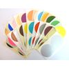 56 Labels, 50mm Diameter Round, Mixed Colour Code Stickers, Self-Adhesive Sticky Coloured Dots