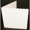 50 x (5"x5")Scalloped White Cards & Envelopes