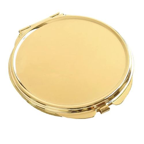 Nippon Chuko KE272-G NBK Compact Mirror, Round, Gold, Width 2.4 x Height 2.6 inches (6.2 x 6.6 cm), 1 Piece