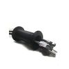 Wall Eye Cable Pass Through Wall Port 3 5/8" - 5 1/4" Wall Thickness (Black)