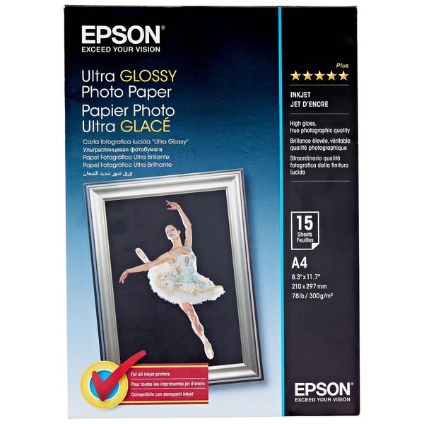 Epson Ultra Glossy Photo Paper A4 (210 x 297 mm) - 15 sheet(s)