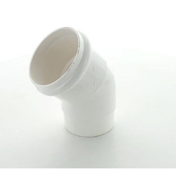 Deepflow 45deg Bend 68mm White RB 253