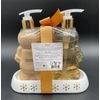 Pure Passion Gingerbread People Soap Lotion Crème Brûlée Ceramic Base Refillable