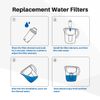 Fit for Brita Long last Water Filter Pitcher for drinking water 6PACK Aqualink