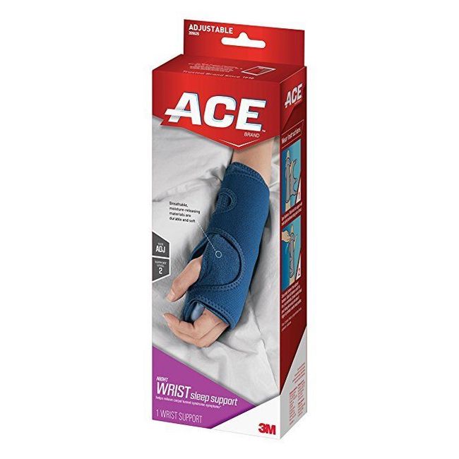 ACE Adjustable Night Wrist Sleep Support (3 Pack)