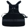 Husky Canvas Bib Tool Work Apron 23 in Quick Release Belt 16-Pocket Black