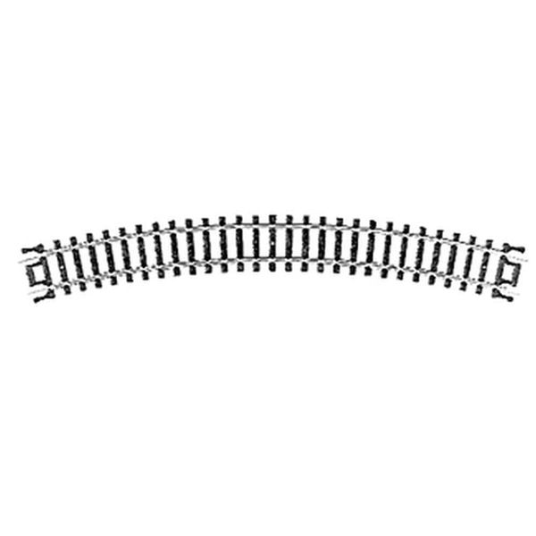 N Code 80 Nickel Silver 11" Radius Snap-Track (6) Atlas Trains