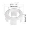 sourcing map Sink Basin Trim Overflow Cover Insert in Hole Ring Covers Caps White 6pcs