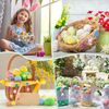 Dreamtop Easter Egg Decorating Kit, Plastic Eggs to Decorate with Box Easter Stickers 24 Pcs, Easter Egg Decorations Easter Crafts, Home, DIY Decor Easter Activities for Kids