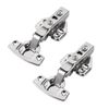 10pcs Cabinet Hinges w/Damping Buffer Soft Close Furniture Hidden Hinges
