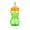 Nuby 3 Piece Boy No-Spill Cup with Flex Straw, 10 Ounce